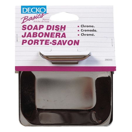 Decko DECKO Chrome Silver Steel Soap Dish 38000